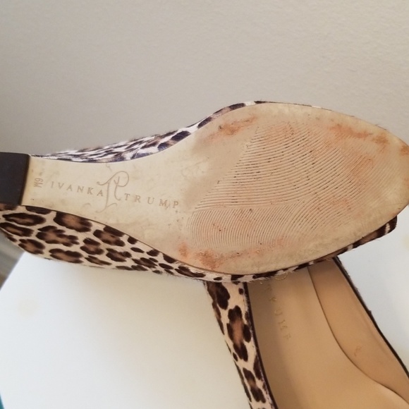 Ivanka Trump Cheetah leather wedges - Picture 5 of 5